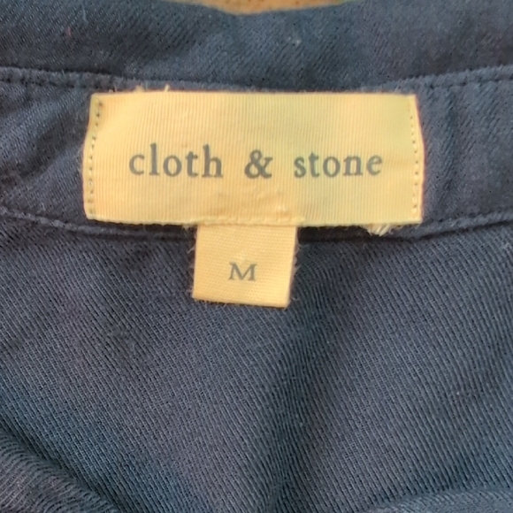 Cloth & Stone Midnight Blue Button-Down Shirt - Picture 6 of 7